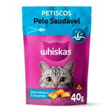 Petisco Whiskas Temptations Pelo Saudável Gatos Adultos 40g