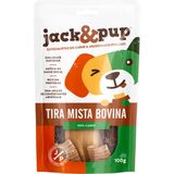 Petisco Natural Jack &amp; Pup Tiras Bovinas Diversas P/ Cães