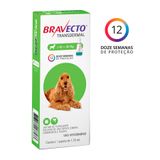 Antipulgas E Carrapatos Msd Bravecto Transdermal Cães 10 A 20kg  500mg