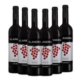 Vinho Esporão Alandra Tinto 750 Ml Kit Com 6 Unidades