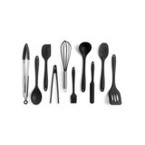 Kit De Utensílios De Cozinha 10 Peças Preto - Oikos