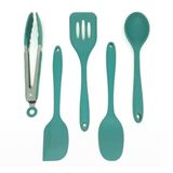 Kit De Utensílios De Silicone C/ 5 Peças Vd Escuro - Oikos