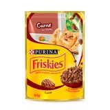 Ração Úmida Nestle Purina Gatos Friskies Carne Ao Molho Sachê 85g