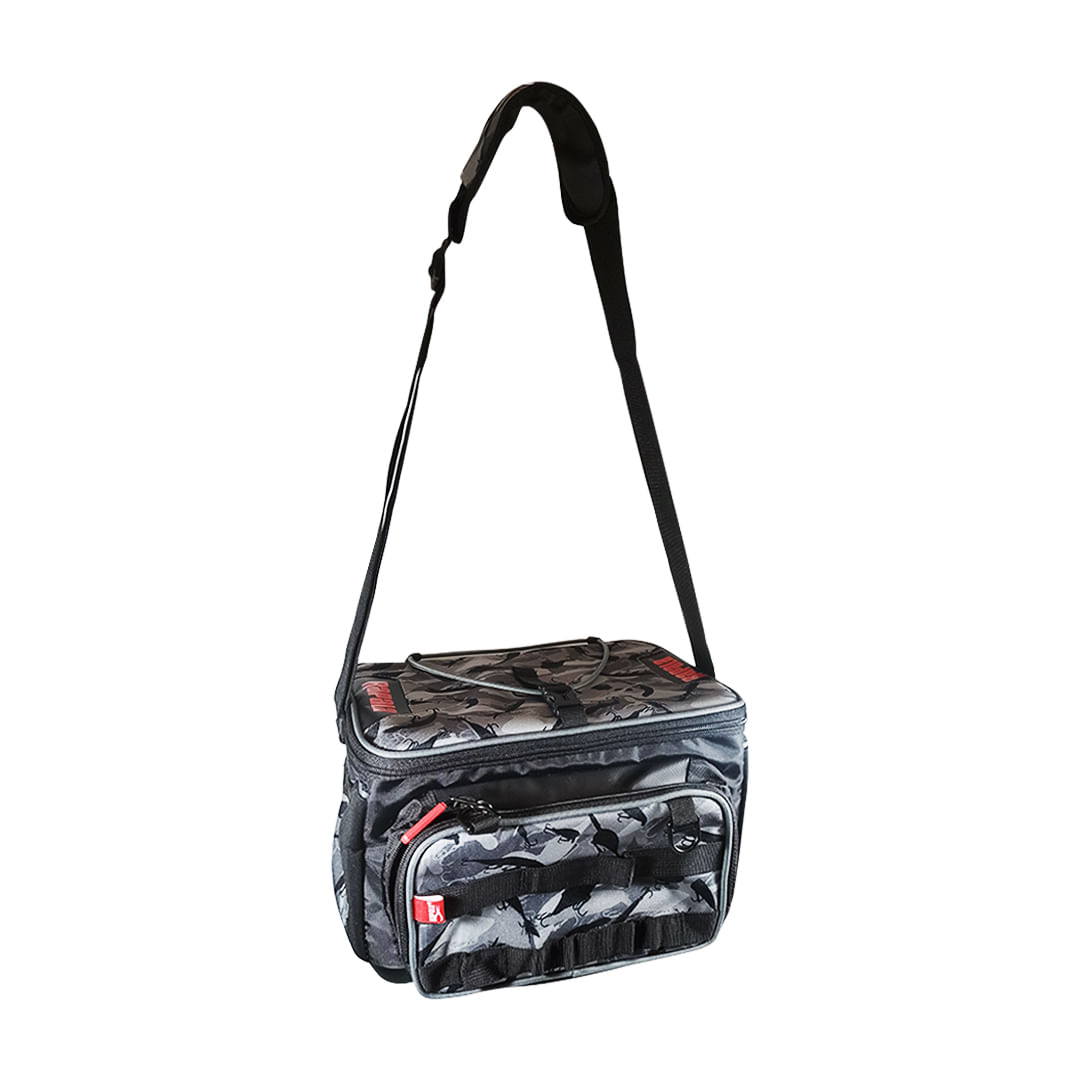 Bolsa Apetrechos De Pesca Rapala Lurecamo Tackle Bag Lite Impermeável Com Alça