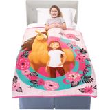 Franco A39648 Crianças Lomando De Cama Super Macio Plush Throw, 46 X 60, Spirit Riding Free