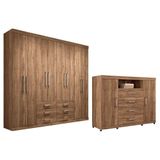 Guarda Roupa Master 8 6 Comoda Master 2 4 Atacama Santos Andira