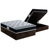 Cama Box Bau Casal Colchao Anatomico Probel D33 Ep Firmepedic Prodormir Advanced Tech1500 Double Face Base Crc Suede Brown 138x188