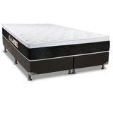 Colchão Castor D45 Black e White AIR+Cama Box Queen 158x198