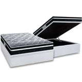 Cama Box Bau Casal Colchao Anatomico Probel D33 Ep Prodormir Advanced Tech1500 Plus Base Crc Courano White 138x188
