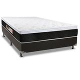 Colchão Castor D45 Black e White AIR+Cama Box Casal 138x188