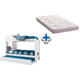 Colchao Physical Ortobom 3un Beliche Indy C Auxiliar Branco