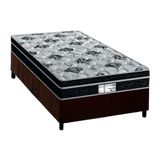 Cama Box Solteiro Colchao Molas Probel Prolastic Born Base Crc Suede Brown 88x188