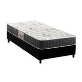 Cama Box Solteiro Colchao Anatomico Anjos D28 Ag65 Ortoline Base Crc Suede Black 88x188