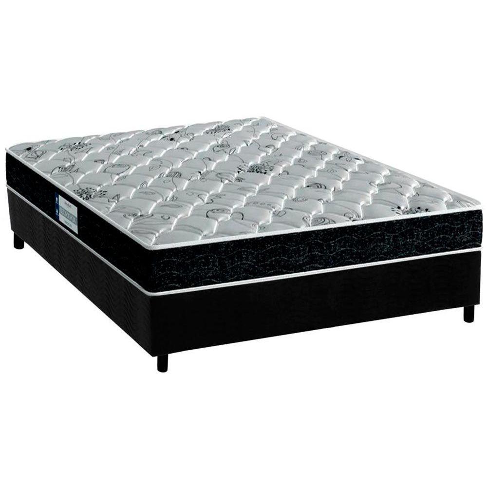 Cama Box Casal Colchao Anatomico Probel D45 Ep Advanced Tech2000 Base Crc Suede Black 138x188