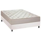 Cama Box Casal Colchão Molas Ortobom Hotelaria Multilastic Orthotel Superluxo Base CRC Courano Branco 138x188
