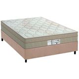 Cama Box Casal Colchao Molas Probel Prolastic Born Base Crc Suede Bege 138x188