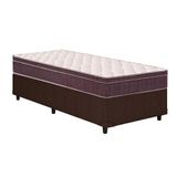 Cama Box Solteiro Colchao Anatomico Ortobom D28 Ep Airtech 60 Base Crc Courano Brown 88x188