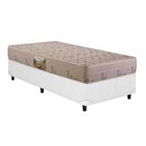 Cama Box Solteiro Colchao Espuma D33 Herval Cannes Base Crc Courano Clean 88x188