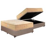 Cama Box Bau Casal Colchao Molas Ensacadas Paropas Masterpocket Star Dream Base Crc Courano Clean 138x188