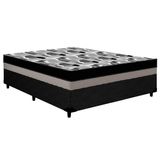 Cama Box Viuva Colchao Anatomico Ortobom D33 Ep Iso 100 Double Face Base Crc Courano Black 128x188x20