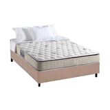 Cama Box Casal Colchao Anatomico Anjos D28 Ag65 Magnum Base Crc Suede Clean 138x188