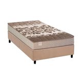 Cama Box Solteiro Colchao Molas Ensacadas Kappesberg Masterpocket Essencial Base Crc Suede Clean 88x188