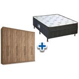 Cama Box Conjugado Casal Union Ortobom Guarda Roupa Master Vip 8 4 Atacama