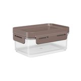 Pote Hermético Flap 12,7 x 8,7 x 5,8 cm 250 ml - Cinza