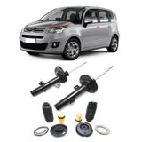 Amortecedor + Kit Batente Citroen C3 Picasso Dianteiro 2011 AtÃ© 2017 O Par