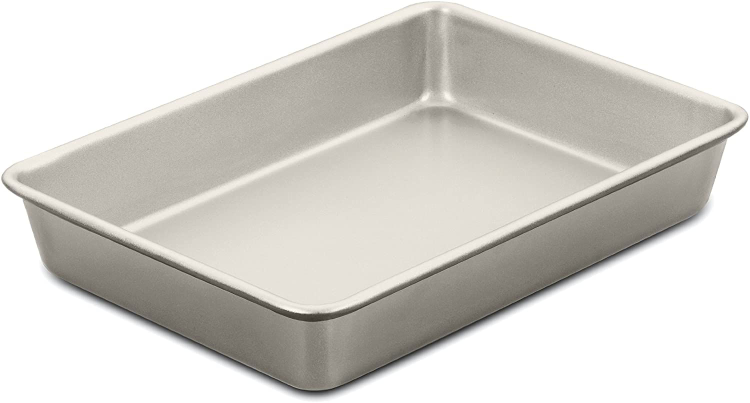 Cuisinart 13 Por 9 Polegadas Chef&#39;s Classic Nonstick Bakeware Cake Pan, Champagne