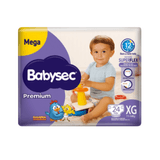 Fralda Babysec Premium Mega Xg Com 24 Unidades - 11 A 14kg Babysec