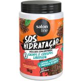 SALON LINE SOS HIDRATAÇÃO MÁSCARA CRESPOS E CACHOS LIBERADA 1KG