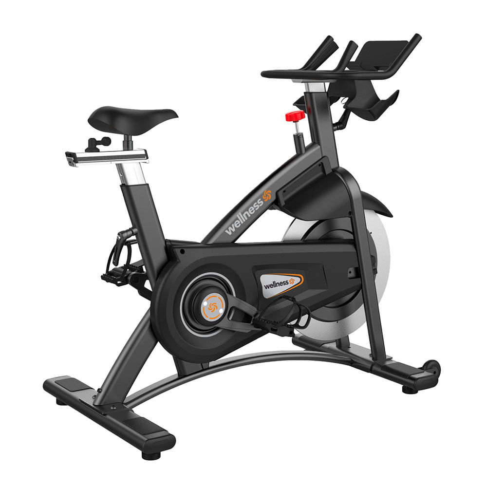 Bicicleta Ergométrica Profissional Super M Plus Res. Magnética Ajustável com Correia 15kg Wellness - GY074