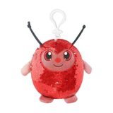 Pelucia Infantil Shimmeez Joaninha Vermelho Prata Toyng