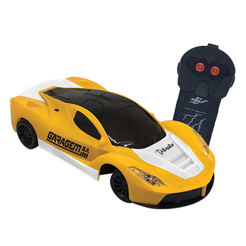 Carrinho De Controle Remoto Detonator Amarelo Candide