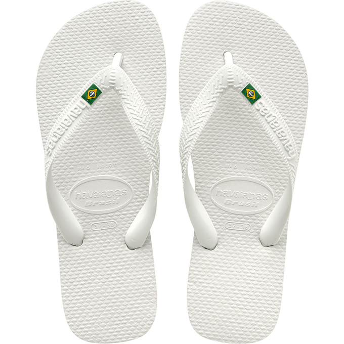 Chinelo Havaianas Brasil Branco - 4000032 - 45/46