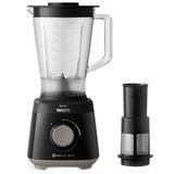 Liquidificador Philips Walita Daily RI2112 com filtro, Copo de Plástico, 2 Velocidades + Pulsar, Jarra San, 600W, Preto