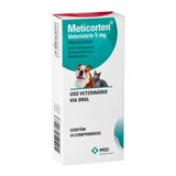 Meticorten 5mg Para Cães E Gatos Com 10 Comprimidos