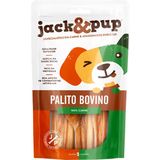 Petisco 100% Natural Jack &amp; Pup Palito Bovino 100% Carne 5un