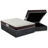 Cama Box Bau Queen Colchao Espuma D33 Probel Prodormir Advanced Base Crc Suede Gray 158x198