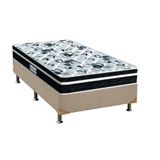 Cama Box Solteiro Colchao Espuma Probel D45 Ep Anatomico Prodormir Advanced Tech2000 Plus Base Crc Suede Clean 88x188