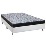 Cama Box Casal Colchao Ortopedico Ortobom D33 Ep Anatomico Fort Tech Iso 100 Base Crc Suede White 138x188