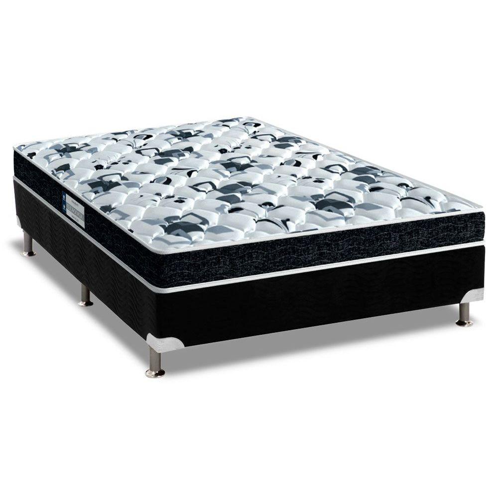 Cama Box Casal Colchao Ortopedico Probel D28 Ep Anatomico Advanced Tech1000 Base Crc Suede Black 138x188