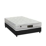 Cama Box Casal Colchao Molas Luckspuma Masterpocket Ensacadas Lucksfaction Plus Base Crc Suede Gray 138x188