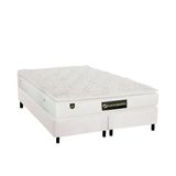 Cama Box Queen Colchao Molas Masterpocket Ensacadas Luckspuma Lucksfaction Plus Base Crc Courano White 158x198