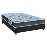 Cama Box Casal Colchao Espuma D45 Orthoflex Ep Anatomico Cecina Base Crc Suede Gray 138x188