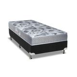 Cama Box Solteiro Colchao Espuma Ortobom D28 Ep Anatomico Fort Tech Iso 60 Base Crc Suede Black 88x188