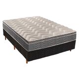 Cama Box Casal Colchao Espuma Paropas D45 Ep Anatomico Confort Mega Firme Base Crc Fantasy Black 138x188