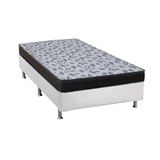 Cama Box Solteiro Colchao Ortopedico Ortobom D33 Ep Anatomico Fort Tech Iso 100 Base Crc Suede White 88x188