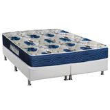 Cama Box Queen Colchao Espuma Ortobom D28 Ep Anatomico Fort Tech Iso 60 Base Crc Courano White 158x198